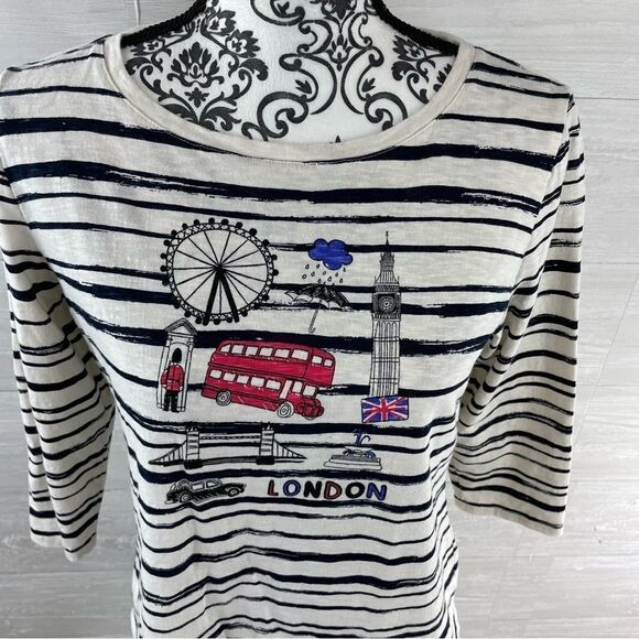 Talbots London Striped All Day Wear Top - Picture 4 of 8